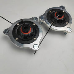 Tilt adjustment plate suitable for various coilover shock absorbers